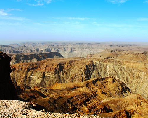 Discover the breathtaking beauty of Fish River Canyon with scenic trails, an unforgettable natural wonder