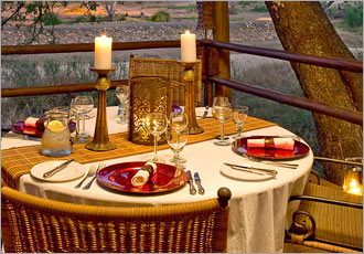 Exquisite dining at Ulusaba Safari Lodge in the Greater Kruger Park